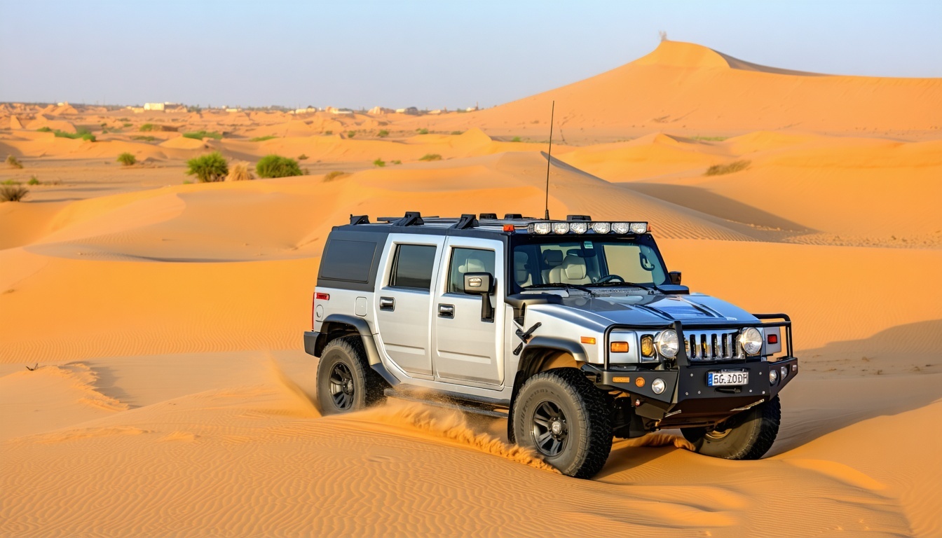 Luxury desert safari tour vehicles