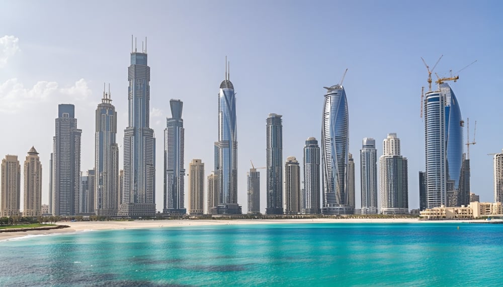 Dubai cityscape featuring iconic landmarks and travel adventures Dubai cityscape featuring iconic landmarks and travel adventures